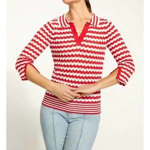 NEW FDJ polo sweater in red